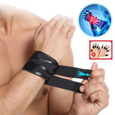 Professional Sports Compression Wrist Brace Thin Breathable Adjustable Hand Wrap Support Gym Wristband for Basketball Badminton