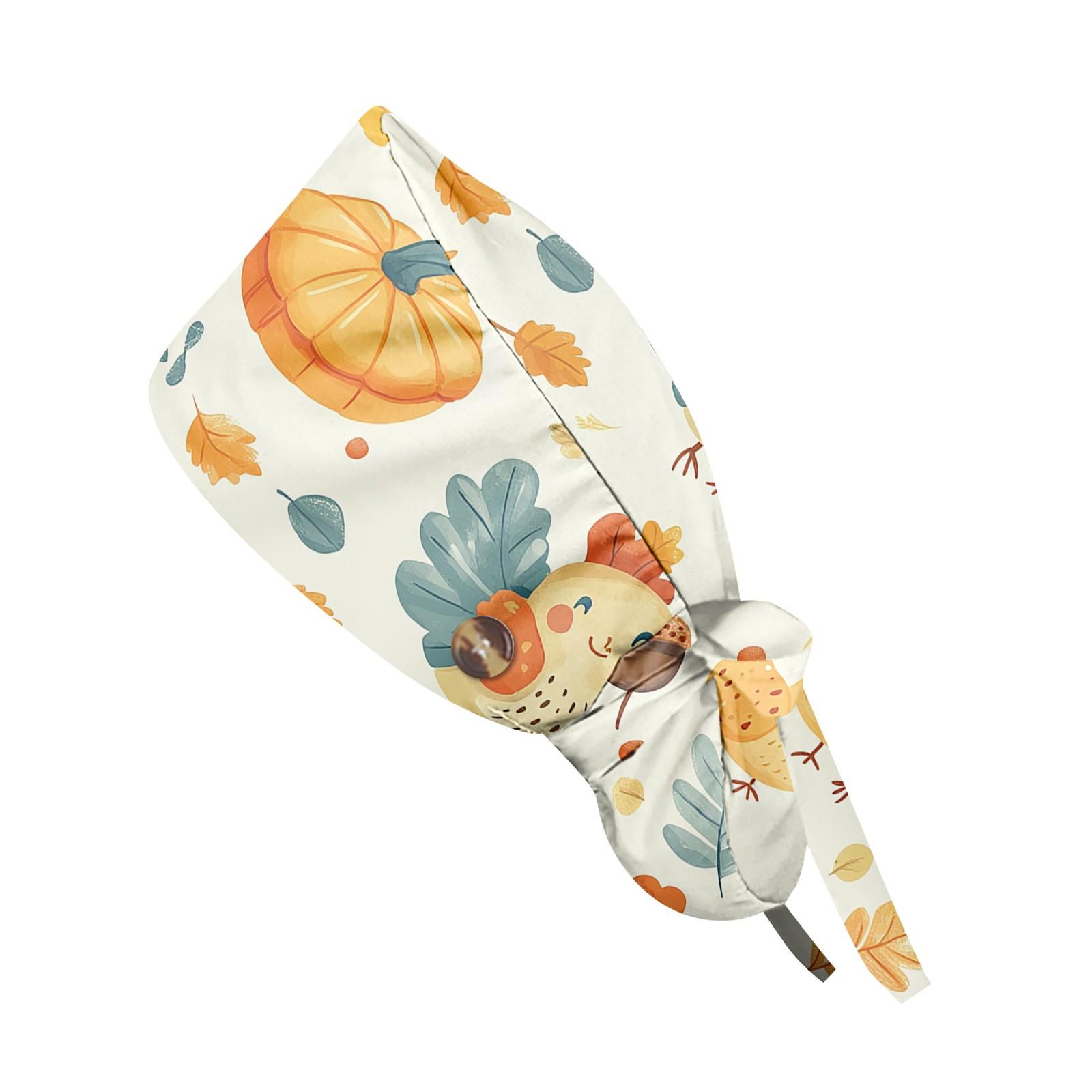 

Модная рабочая кепка с принтом на День благодарения, повседневная женская кепка с хвостиком, кепка с мытьем, кепка Баотоу One Size жёлтый