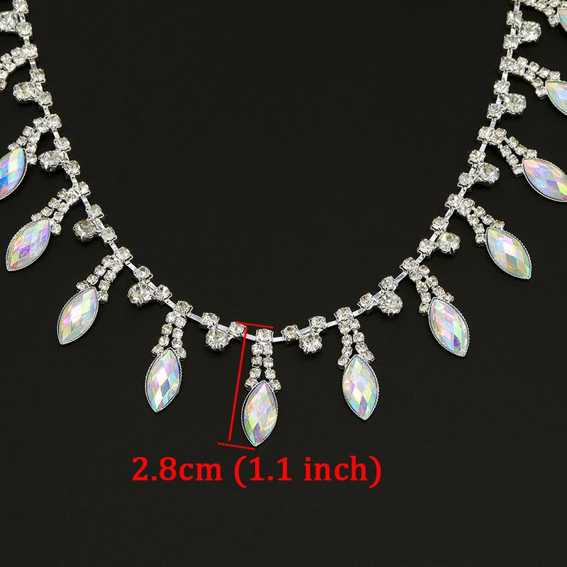 

10Yards Rhinestone Tassel Sparkle Diamond Crystal Rhinestone Chain Clothing Bag Trim DIY Arts Crafts Wedding Gift Decoration 10Yards
