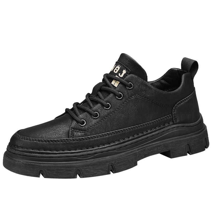 

Весна Осень 2025 Мужская Рабочая Обувь Дизайн Платформа Повседневная Обувь Для Мужчин Кроссовки Износостойкая Удобная Спортивная Обувь 39 чёрный