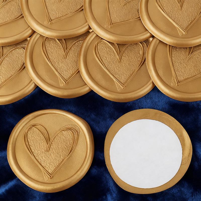 Wax Seal Stamp Kit: Embossed Stamp, Sealing Wax, Stickers for Envelopes, Postcards, Love Letters, and Gifts