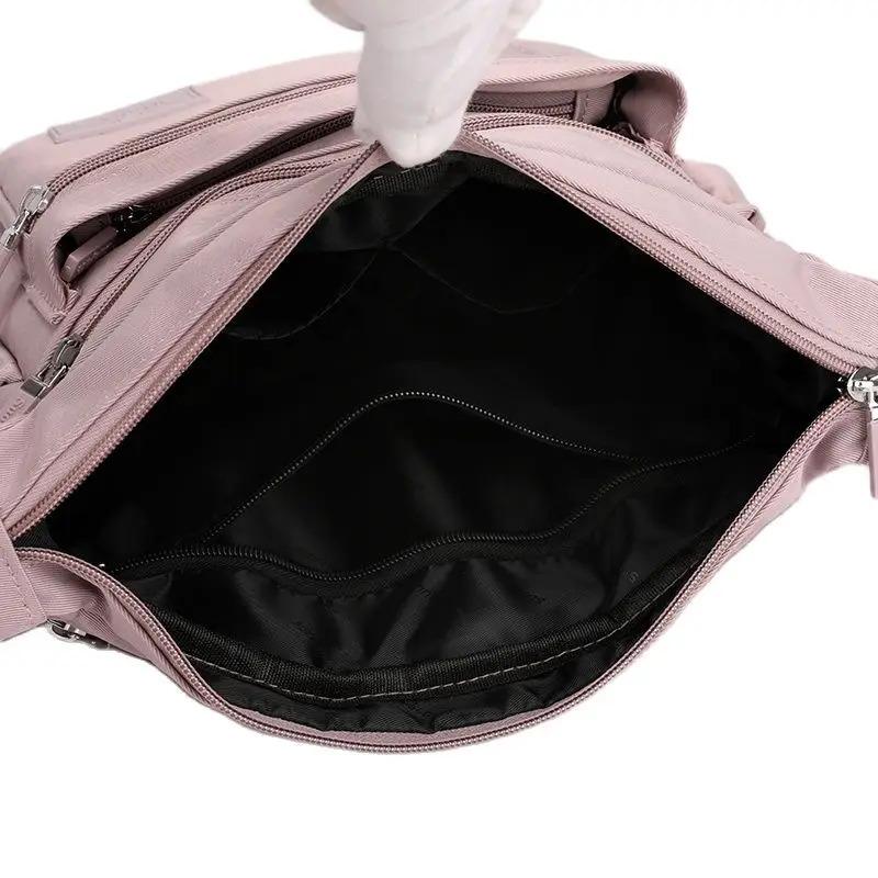 Modische Umhängetasche für Damen, Messenger-Tasche aus wasserdichtem Nylon, Damenhandtasche
