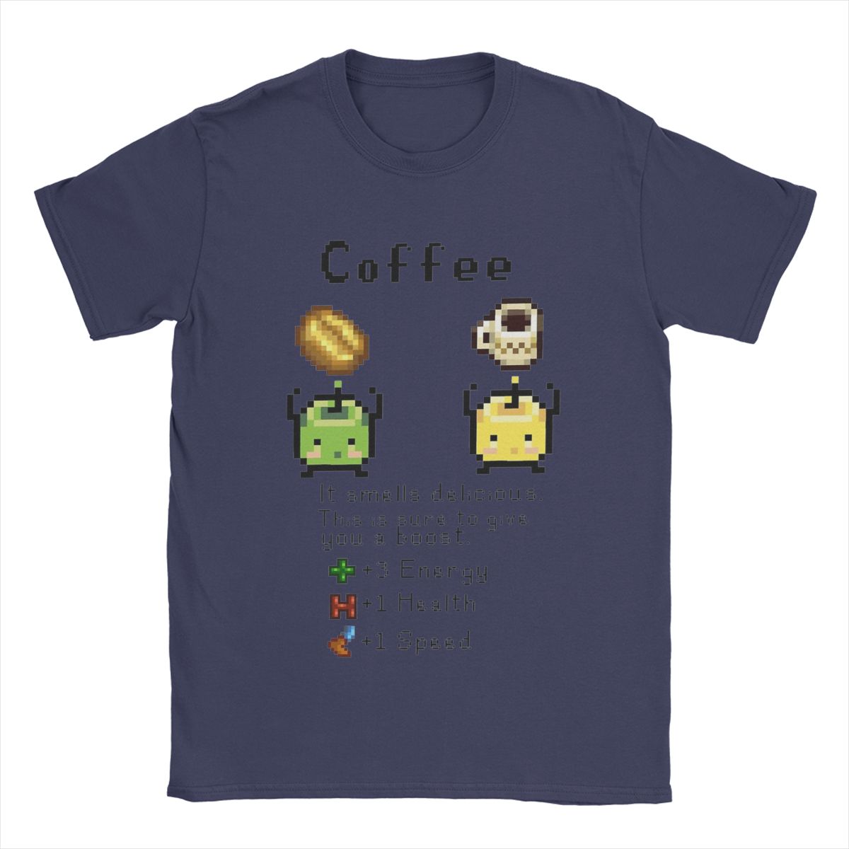 

Coffee Junimos Stardew Valley T Shirts Men 100% Cotton Creative T-Shirts Crew Neck Tee Shirt Short Sleeve Clothing Printed XL