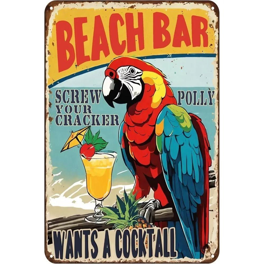 Vintage Alcohol Humor Metal Sign Drinking Bar Decor 20x30cm