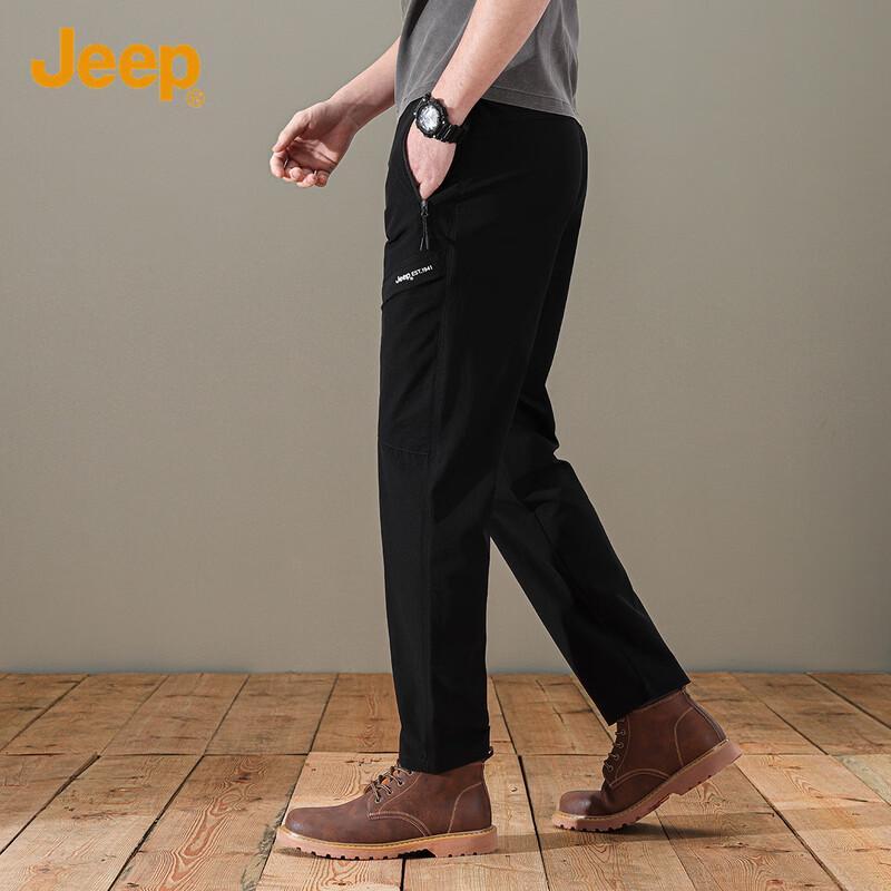JEEP Men's Straight-Leg Cargo Casual Pants
