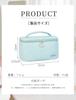 ALLMIRA Makeup Large Waterproof Vanity Pouch Pouch, Capacity, Portable, Cute, Lightweight, (Bilberry Blue)