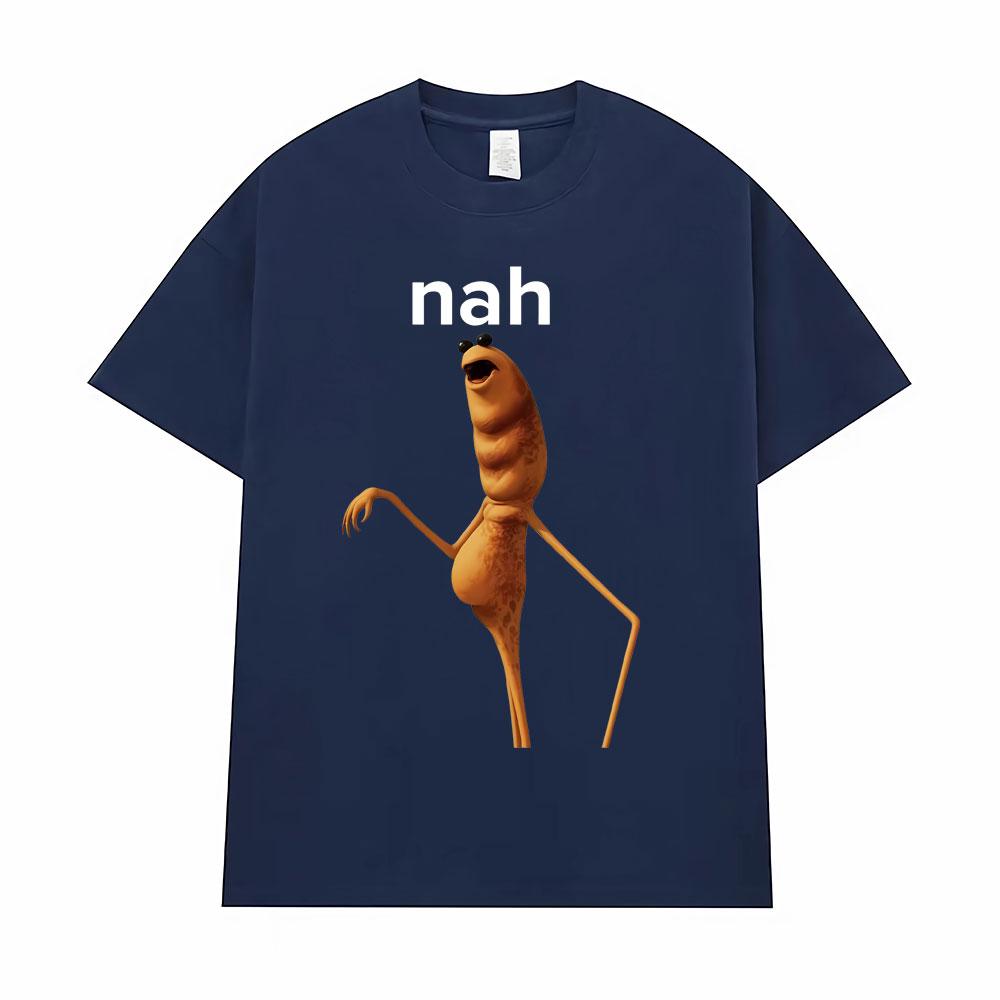 Hot Sale Marcus The Worm Funny Meme Printed T-Shirts Men's Clothing 100% Cotton Oversized T Shirts Humor Harajuku Fashion Tshirt