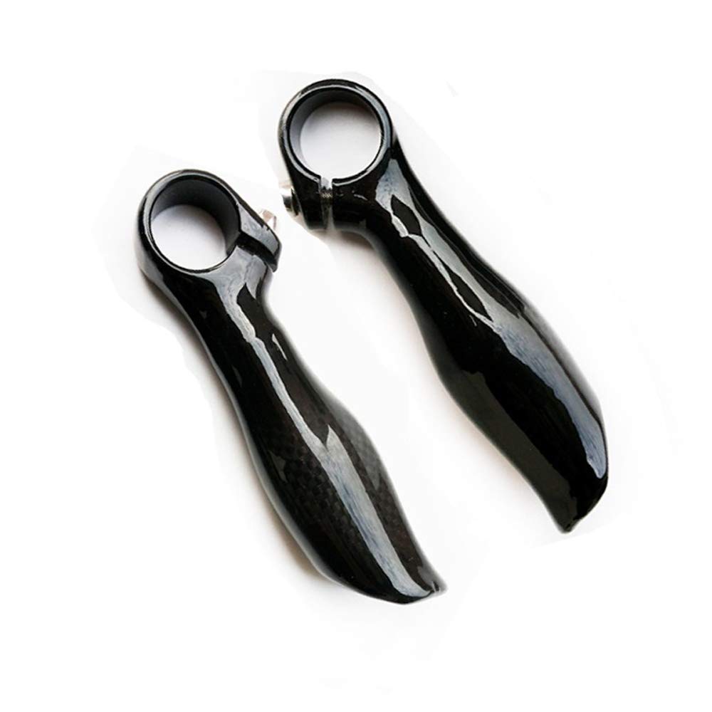 RXL SL-Bicycle Handlebar Horns, Black Bar End, Ergonomic Design, Mountain Bikes, Carbon Fiber, Horn