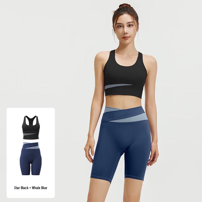 High-Elastic Breathable Color-Block Casual Sports Set