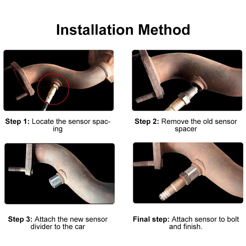 Automobile Parts Check Engine Light CEL Mini Catalyst O2 Sensor Spacer Adapter M18X1.5 Exhaust Pipe Oxygen Sensor Extension