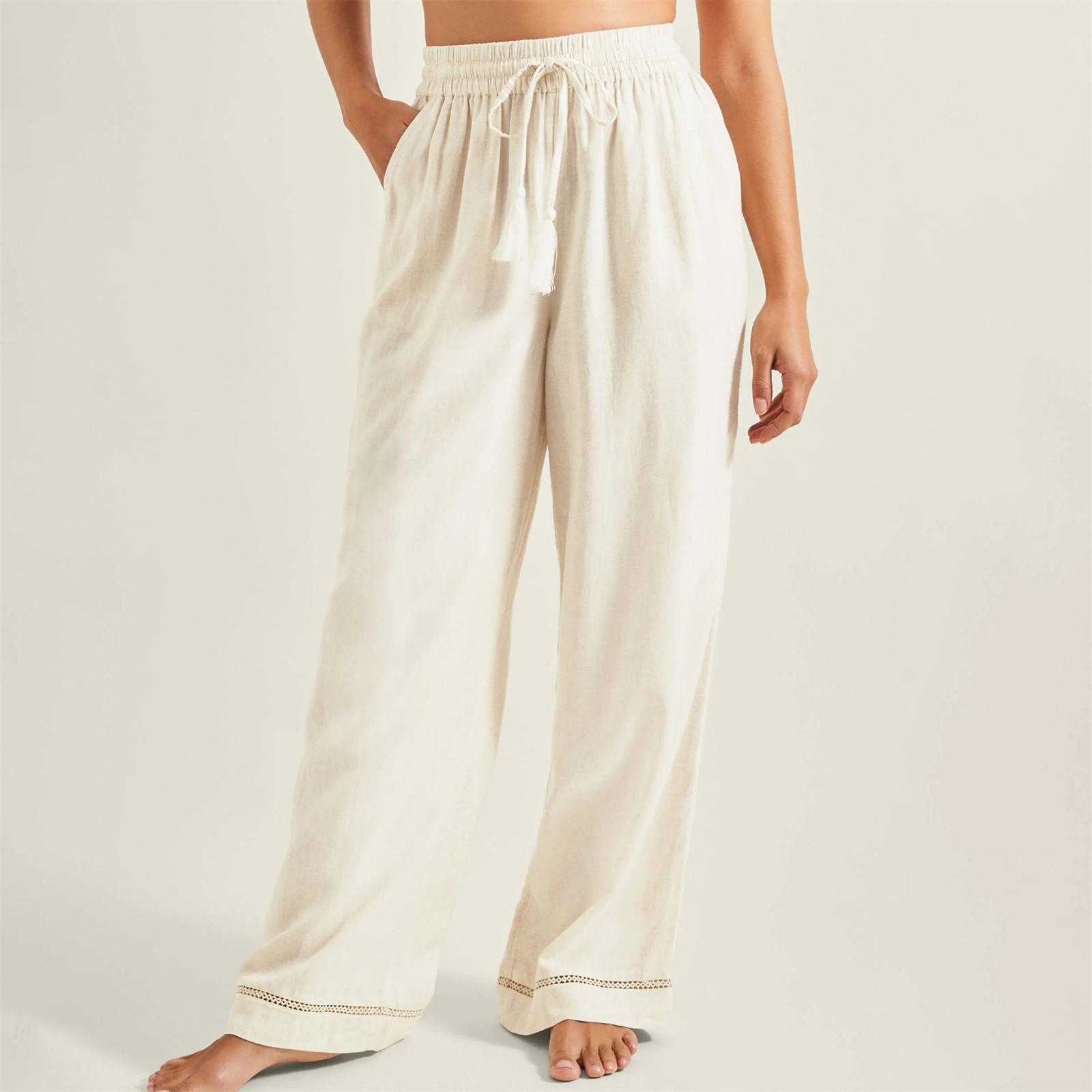 Женские повседневные свободные брюки Прямые широкие брюки Повседневные брюки XXL