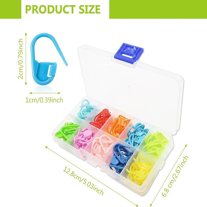 120/150Pcs Colorful Knitting Stitch Markers Stitch Markers Crochet Knitting with Box Locking Stitch Marker Knitting Sewing Tool