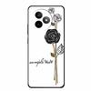 6,83" För Redmi K 80 K80 Ultra Fodral 3D Präglad Blomma Svart Silikon Mjuk Baksida Fodral För Redmi K 80 Ultra Stötsäker Fundas