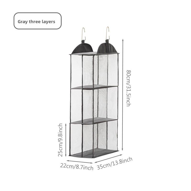 Mehrschichtiger Stoff Wandmontierter Dormi Aufbewahrungs-Ra Beutel Hängender Organizer Schrank Aufbewahrungsbeutel für Schlafzimmerorganisation