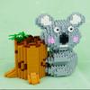 LOZ 9212 Animal World Koala Bear Tree Pen Container 3D DIY Mini Diamond Blocks Bricks Building Toy  No Box