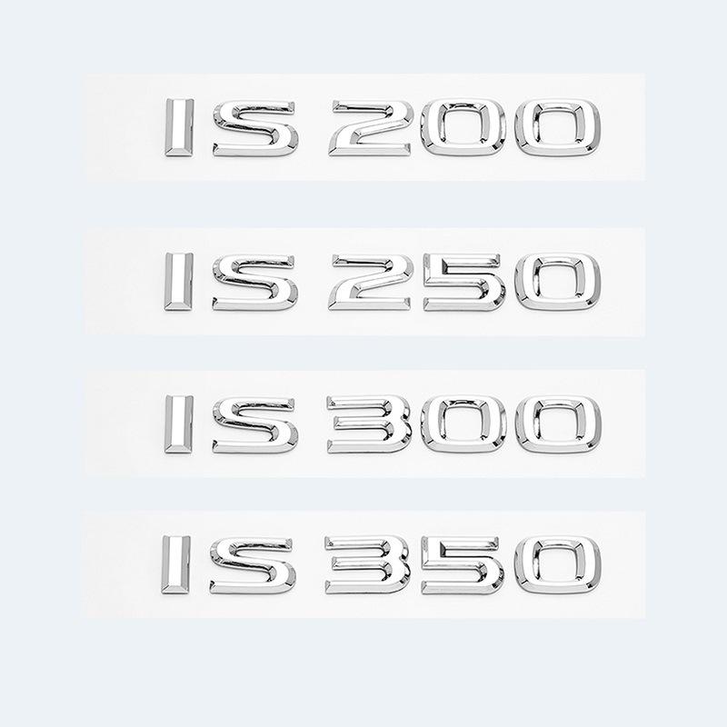 Compatible with Lexus IS Series Rear Logo Lettering Car Sticker