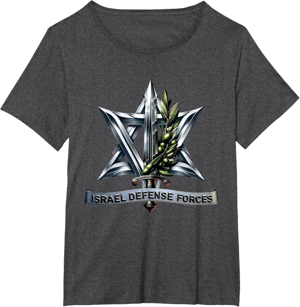 Israel Defense Forces  IDF  Israeli Military Army  Tzahal TShirt Short Sleeve Casual  Cotton Shift