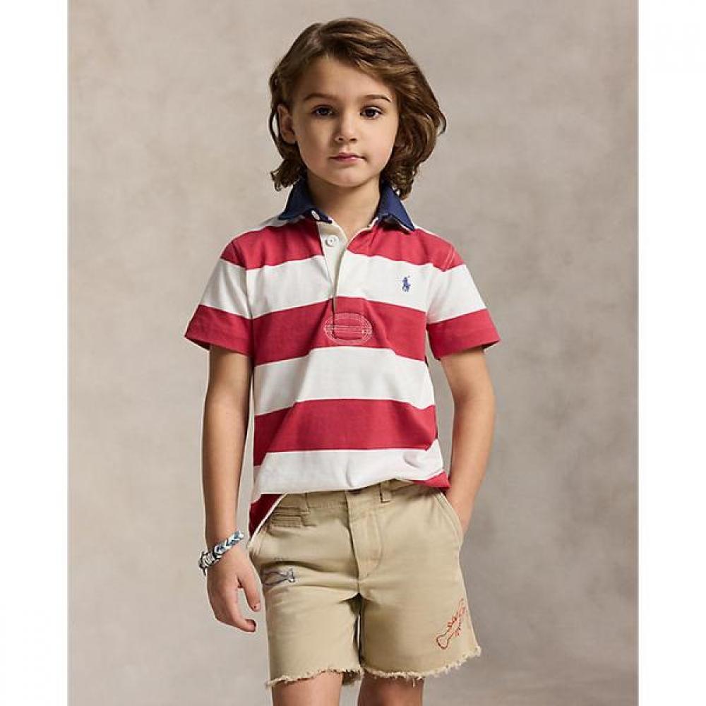

Polo Ralph Lauren Boys 2 7 Years Stripe Cotton Short Sleeve Rugby Shirt Cwpoknib8021562600 6