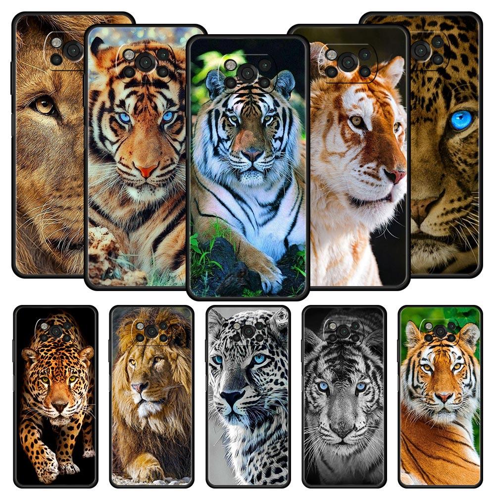 Tiger Lion Leopard Phone Case For Xiaomi Mi Poco X3 NFC M3 F4 F3 M4 X4 Pro 5G Note 10 12 Lite 11 11T 10T 11X 13 12T Pro 9T Cover