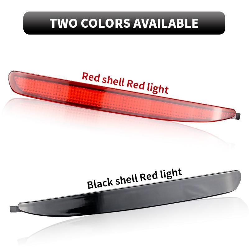 2PCS LED Rear Bumper Reflector Brake Lights Canbus For Mazda 6 2003-2008 Red/Smoked Lens Tail Stop Warning Lamps Car Accessories