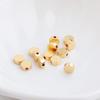 14K Gold Plated Smooth Round Disc Beads for DIY Jewelry, Bracelets, Necklaces, and Beading