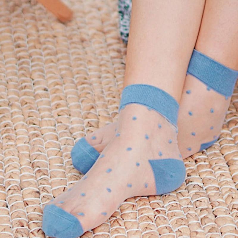 RNOT Punkt Strandfarbe Durchsichtige Socken (8 Farben)