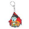 for OPTCG Card Keychain Luffy Chopper Jinbe Backpack Pendant Anime Game Fans Gift Recycled Acrylic Decoration Rare Card Toy