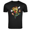 Zombie Pizza Skater Graphic T-Shirt Funny Skateboard Tee