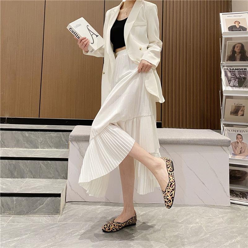 

Temperament Fan Women s Knitted Shoes Egg Roll Shoes Women s Color Flat-bottomed Light Mouth Doudou Shoes 34 чорний