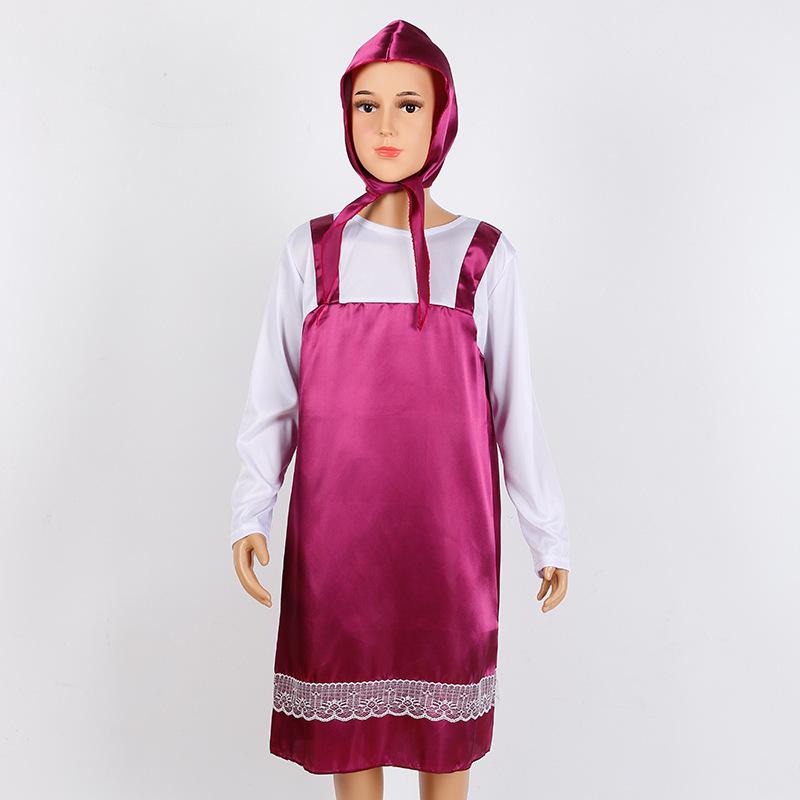 

Anime Character Masha Little Red Riding Hood Halloween Costume for Kids Medium