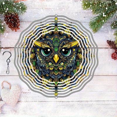 10 Inch Hanging Wind Spinner with 360 Degree Hook for Balcony Garden Decor Spring Summer Outdoor Decoration