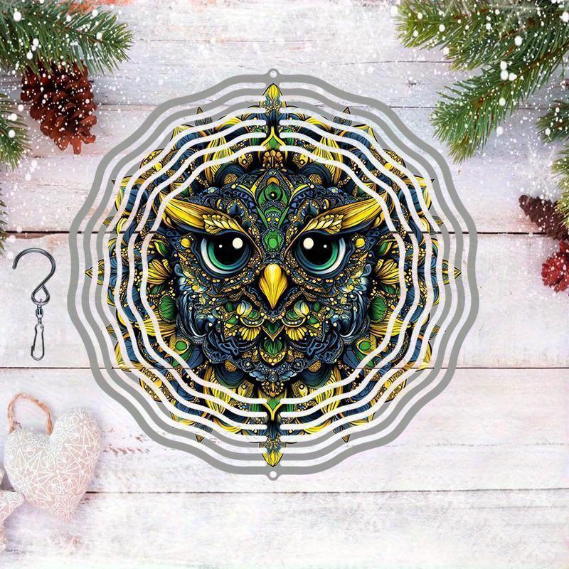 10 Inch Hanging Wind Spinner with 360 Degree Hook for Balcony Garden Decor Spring Summer Outdoor Decoration