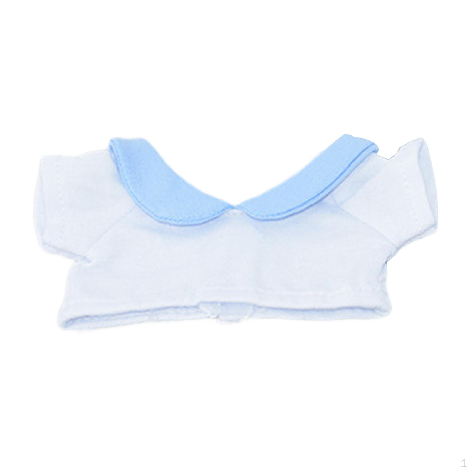 

Adorable Doll Clothing Set for 17cm Dolls Blue White