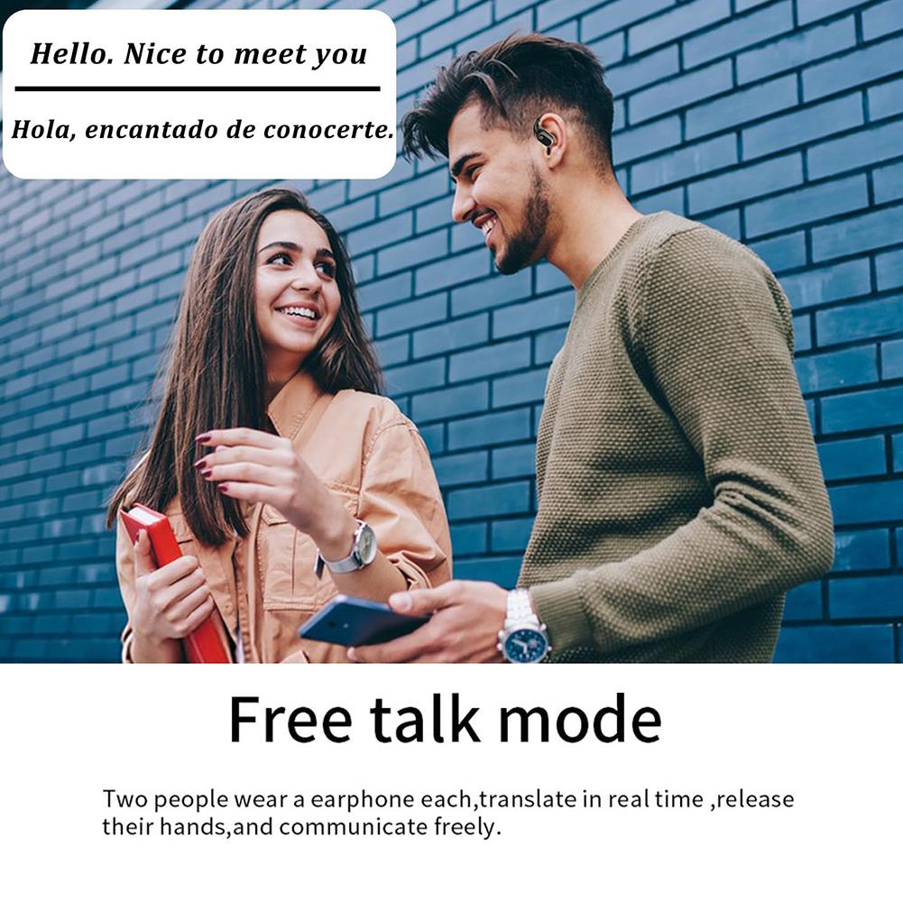 Wireless Translation Earbuds Real-Time 138 Language Translator Headphones Two-Way Earbuds Air Traductor Smart Voice Translator