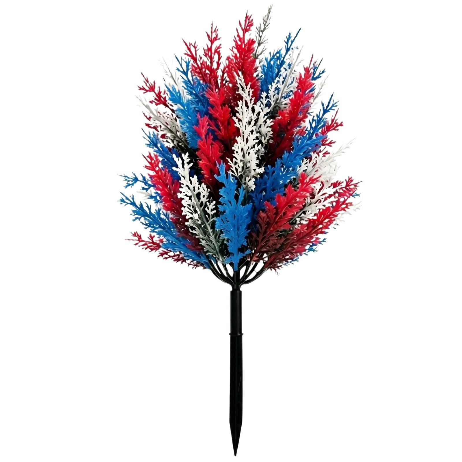 

Artificial Decorative Plant Stake Outdoor Garden Lawn Yard Landscape Fake Tree Insert for Holiday and Seasonal Decoration 48cm Height one size белый