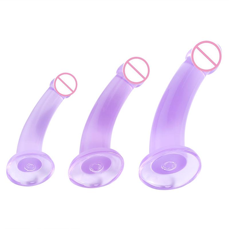 Erotické růžové dildo s přísavkou a anální kolík pro muže a ženy