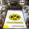 Borussia Dortmund Customize Your Name Floor Rug Office Rug Design for Dormitory Outdoor Playrooms Decorate Room Anti-slip Rug Decorate Offices