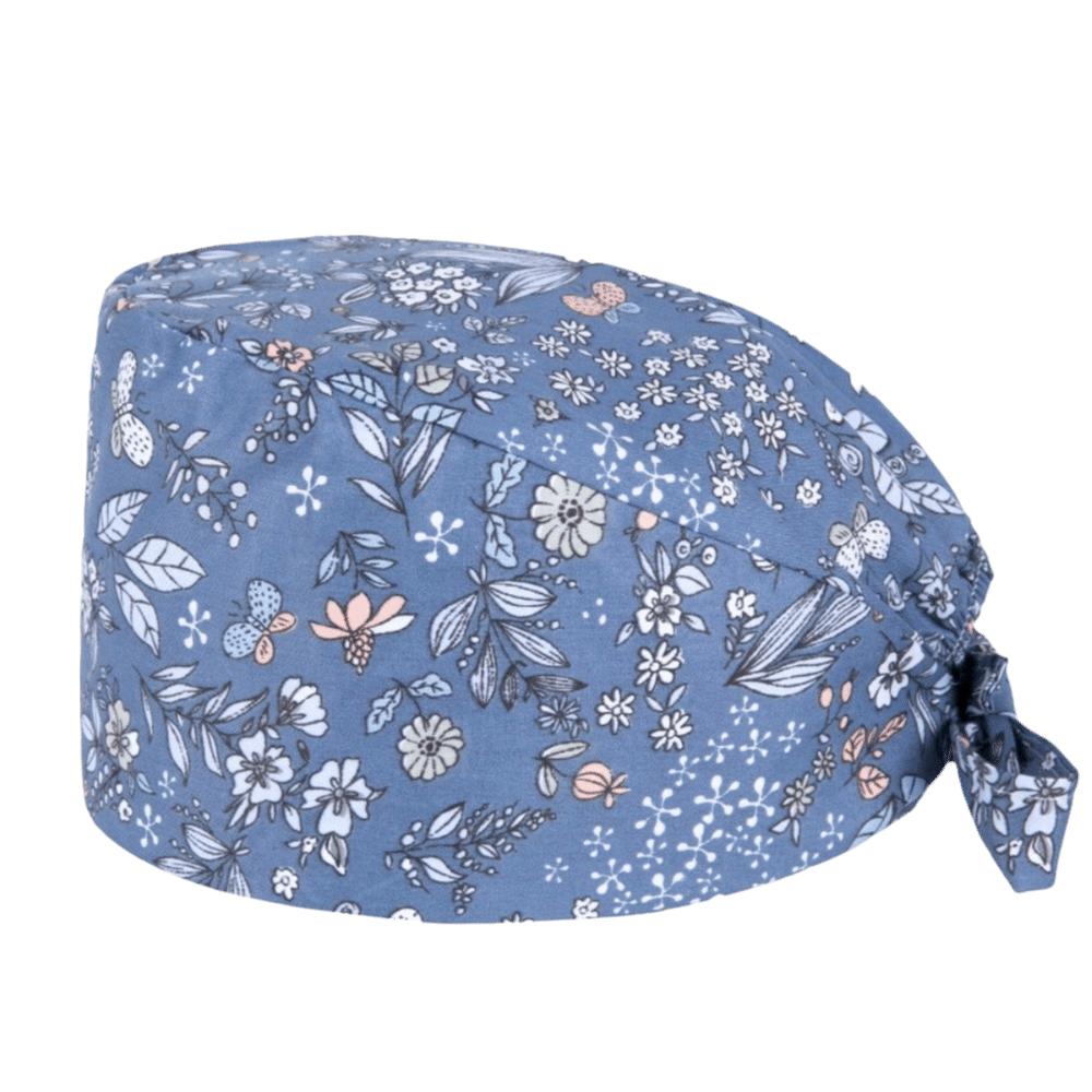 Unisex Cartoon Printing Scrub Cap Adjustable Buckle Print Design Lab Scrub Hat Breathable Soft Pure Healthcare Hats Pet Hospital
