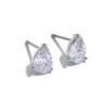 Yhpup Shiny Cubic Zirconia Geometry Small Stud Earrings High Quality Stainless Steel Dainty Fashion Aesthetic Jewelry PVD Plated