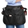 Hair Stylist Waist Apron with 5 Pockets Adjustable Belt, Hair Resistant Hairdresser Half Waist Apron