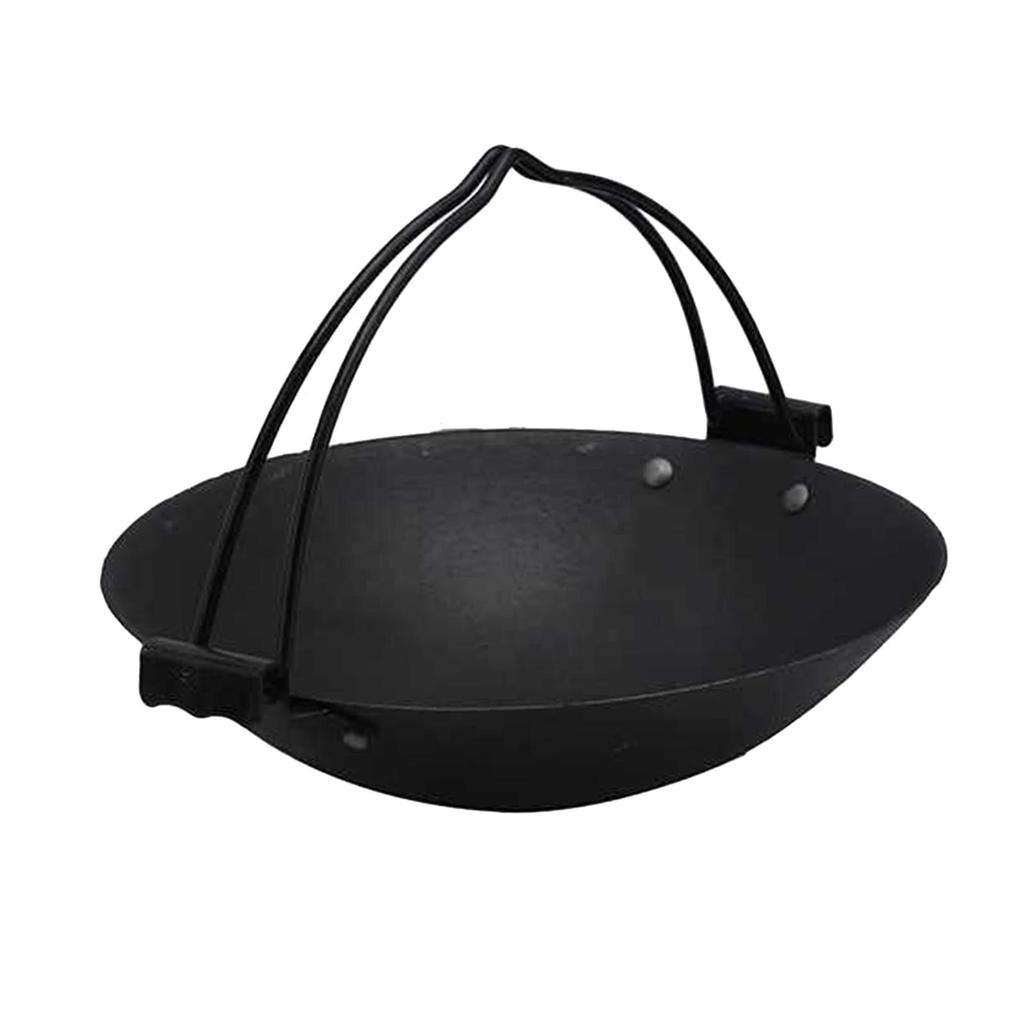 Camping Cooking Pot for Hanging, Compact, Suitable Boiling Water, Easy to Clean, Ideal