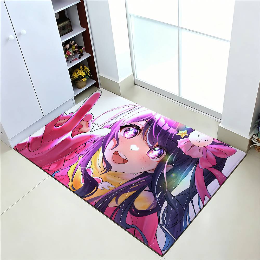 Anime O-Oshi No Ko Carpet Bathroom Anti-slip Mat Door Mat Home Decoration Mat Entrance Door Mat Scratch-resistant Door Mat