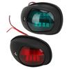 1Pair Portable Durable Yacht Navigation Light 10‑30V Wide Pressure Shipping Signal Lampblack