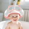 Bonnet de Lavage pour Bébé Imperméable Chapeau de Bain Bord en Silicone Sans BPA Qualité Alimentaire Bandeau Réglable Protection Douce pour Yeux Oreilles pour Bébés Jeunes Enfants Douche Douce