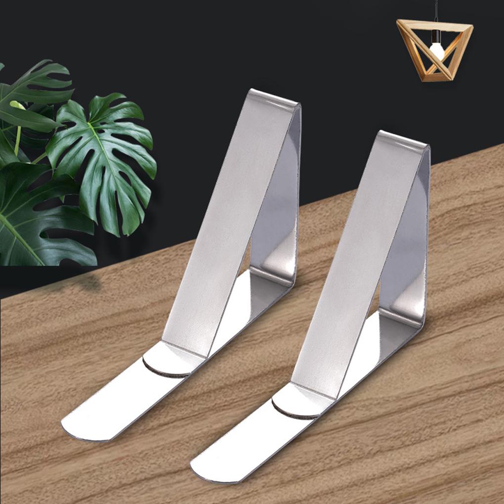 12pcs Non-slip Stainless Steel Table Clamp For Firm Fixation Stainless Steel Clip Fixing Clip