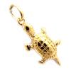 Les Trésors De Lily [L4384] - Gold Plated 'Turtle' Pendant - 20x10 Mm