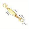 4Pcs/Lot Round Magnetic Clasps for Jewelry Making Magnet End Clasp Connectors Buckle Metal Clasp with Lobster Clasps.