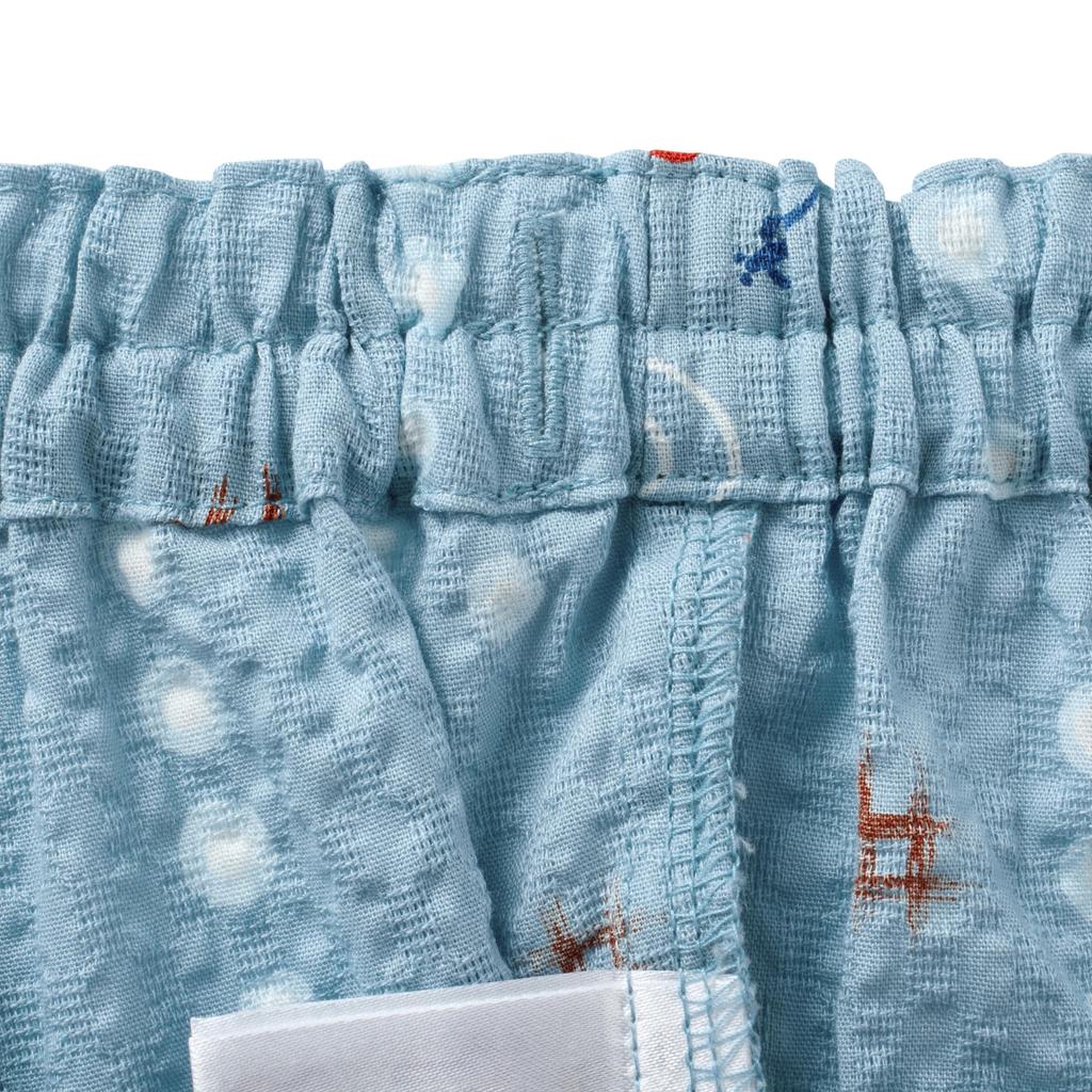 MIKI HOUSE Jinbei Suit Short Dragonfly and Goldfish Made In Perfect for Fireworks Summer Baby Size Blue Set, Sleeves, Design, Japan, Boys', Festivals,