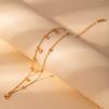 Light Luxury High-End Stainless Steel Diamond-Encrusted Bracelet, Moon Sun Love Geometry Does Not Fade Jewelry Women