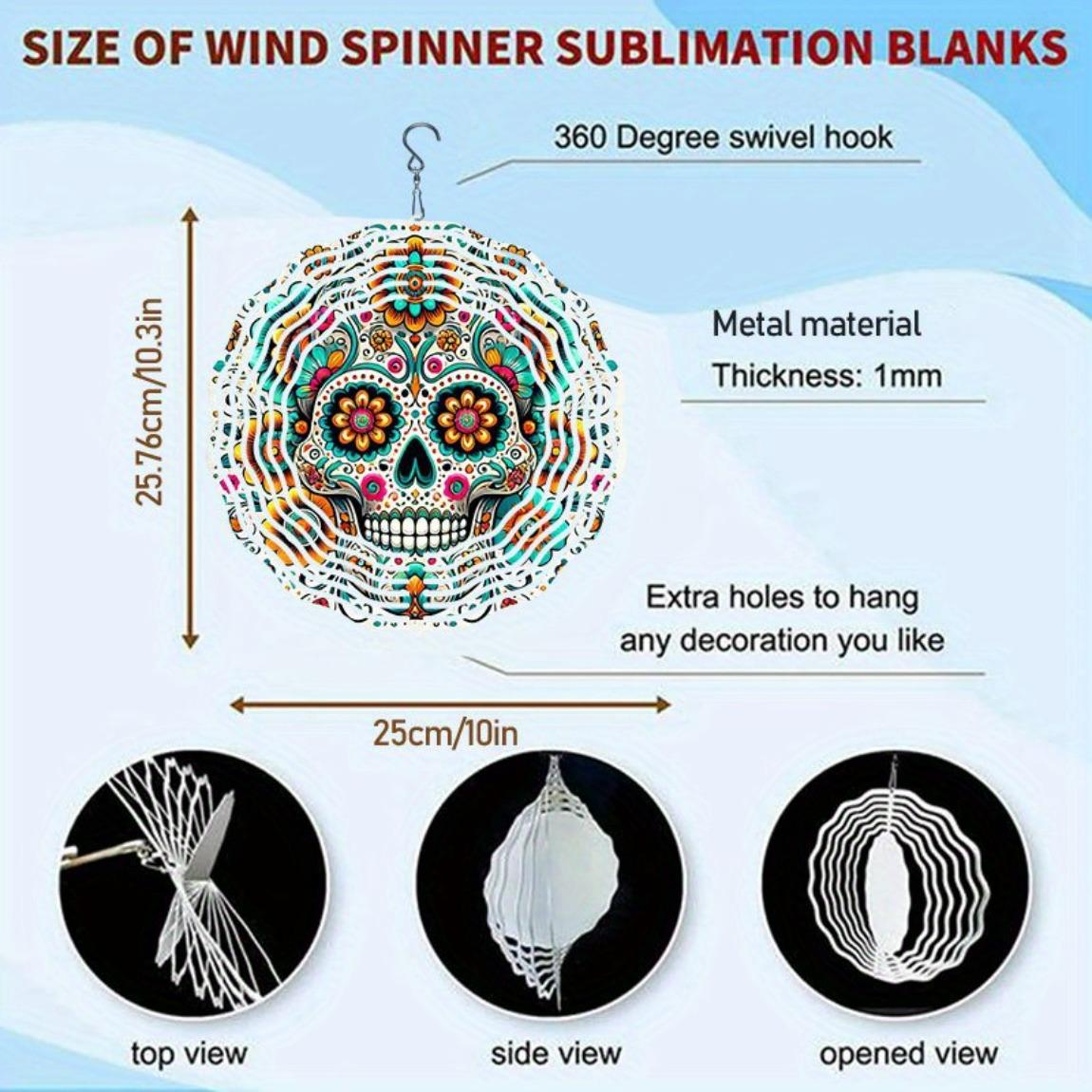 

Ветряной спиннер 3D Металлическое украшение для сада, патио, Калейдоскоп, Дизайн черепа, Подвесное украшение для улицы, для Дня благодарения, Рождества, Праздничного декора